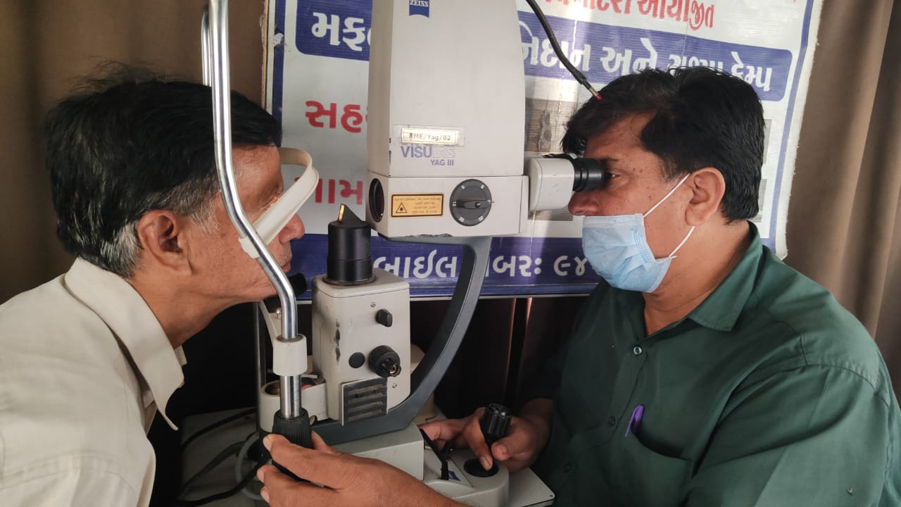 Eye checkup camp